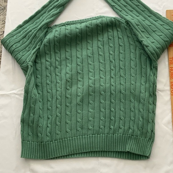 Polo by Ralph Lauren V-Neck Sweater in Green womens XXL - Picture 3 of 6
